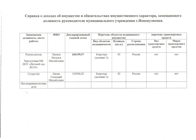 Справка о имущественных доходах